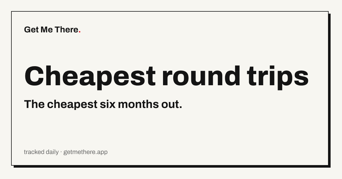 GetMeThere: a flight calendar that starts with your departure airport